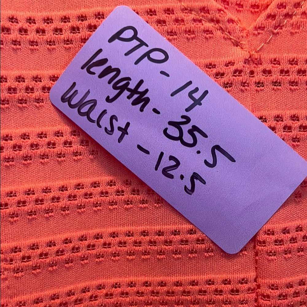 Vibrant Salmon color skater dress - Picture 5 of 5